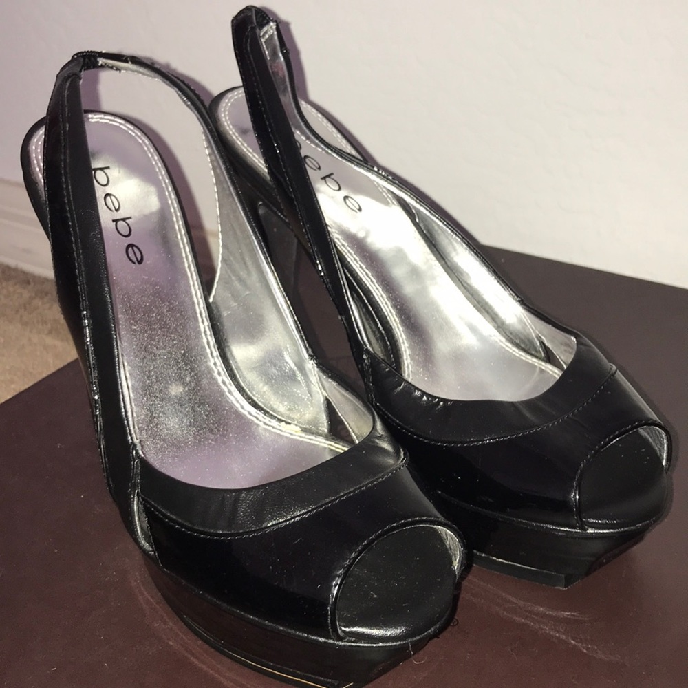 BEBE 💕 Peep Toe Slingback